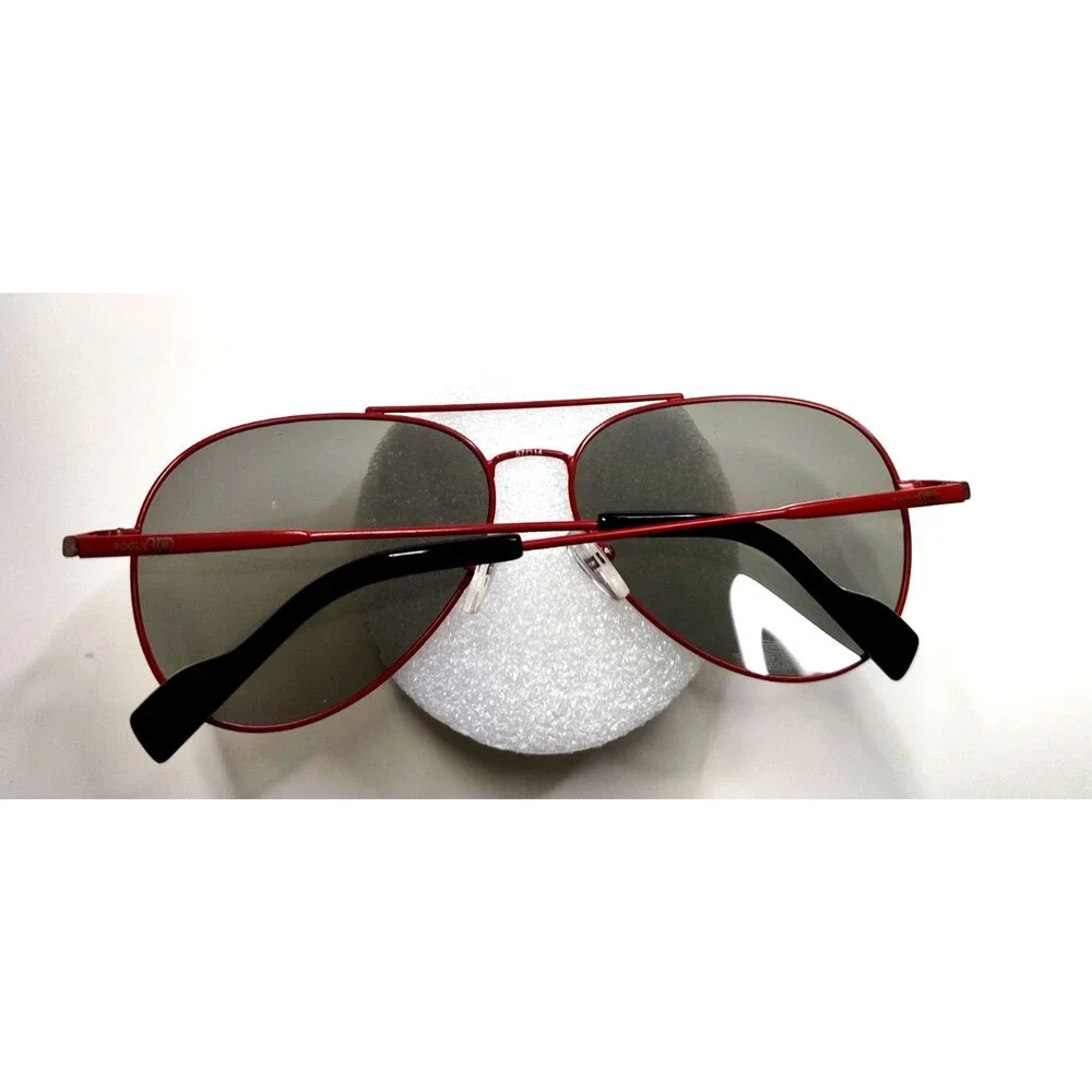 Rogue M3D NEW RE1000 615 Matte Red Metal Aviator Sunglasses Cat Eye 50-19-139